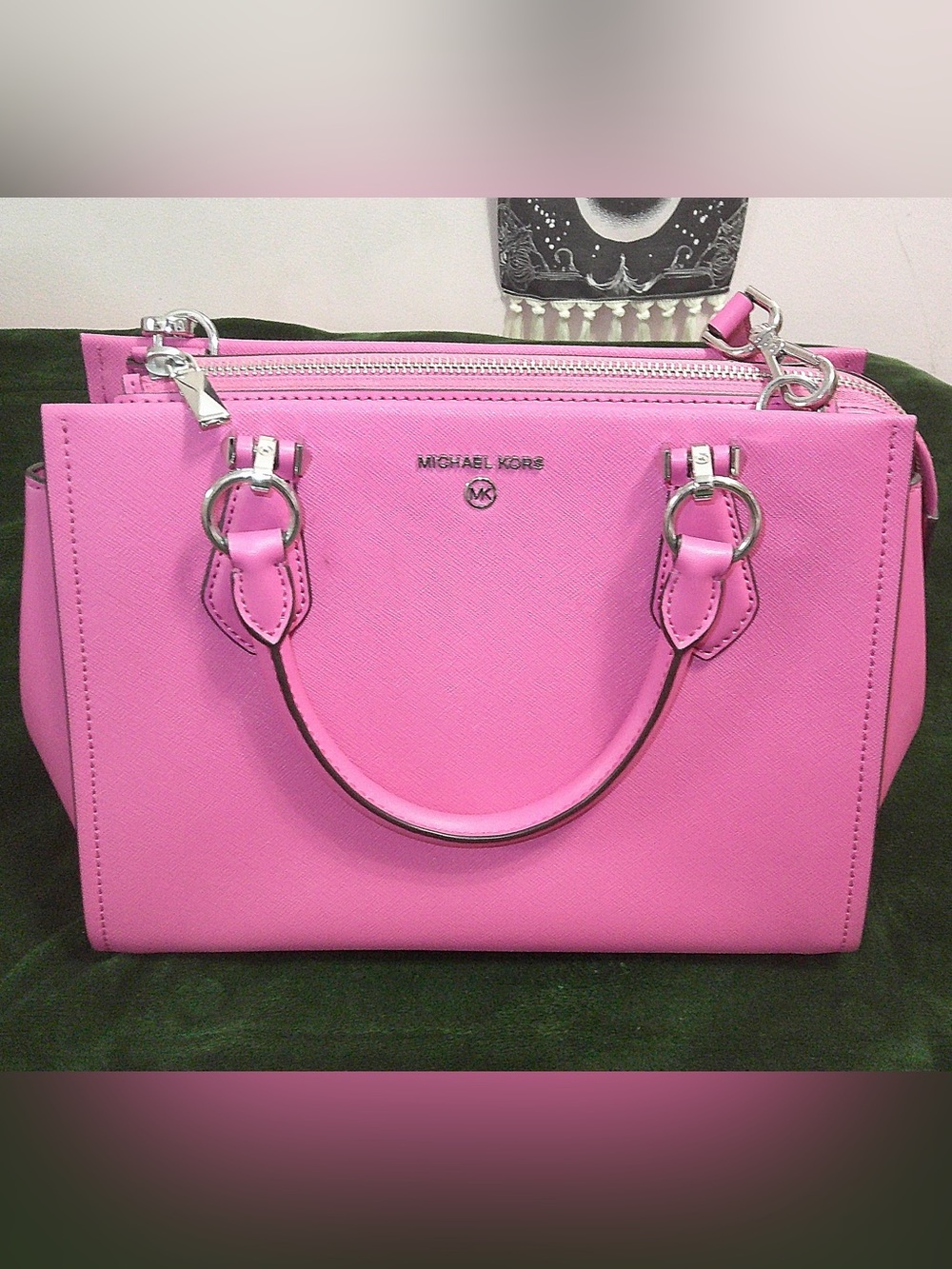 Michael Kors Marilyn Small Saffiano Leather Crossbody Bag - Picture 4 of 11